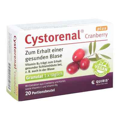 Cystorenal Cranberry plus 20 szt. od Quiris Healthcare GmbH & Co. KG PZN 07635730