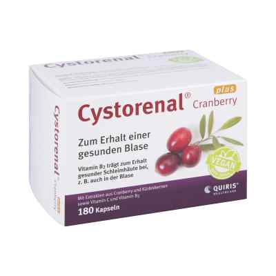 Cystorenal Cranberry plus kapsułki z żórawiną 180 szt. od Quiris Healthcare GmbH & Co. KG PZN 01174860