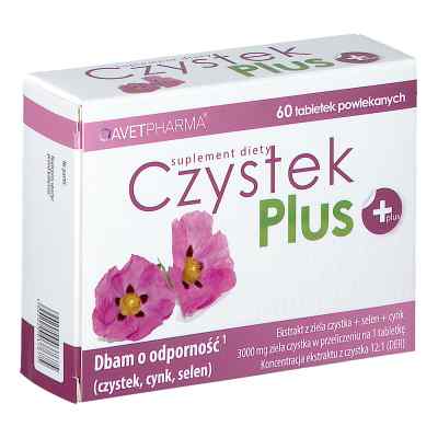 Czystek Plus tabletki powlekane 60 od AVET PHARMA SP. Z.O.O. PZN 08301033