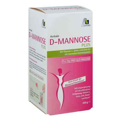 D-mannose Plus 2000 mg witaminy i minerały proszek 250 g od Avitale GmbH PZN 15211381