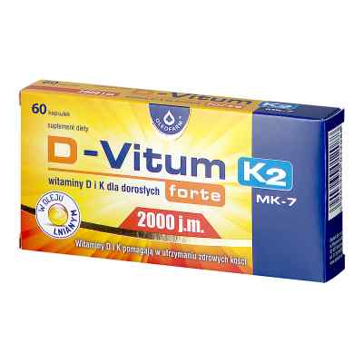 D-Vitum forte 2000 j.m. dla dorosłych kapsułki 60  od OLEOFARM SP. Z O.O. PZN 08300134