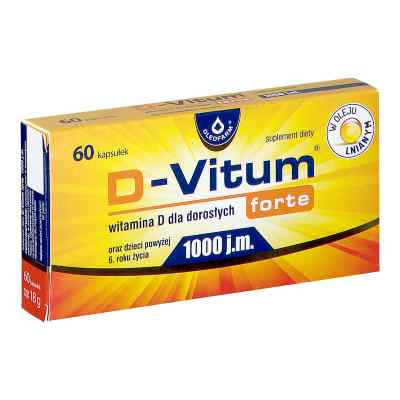 D-Vitum forte witamina D 1000 j.m. kapsułki 60  od OLEOFARM SP. Z O.O. PZN 08302510