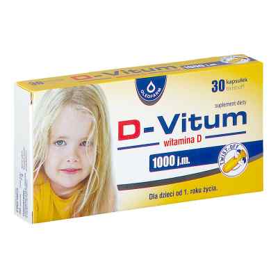 D-Vitum witamina D 1000 j.m. kapsułki 30  od OLEOFARM SP. Z O.O. PZN 08303216