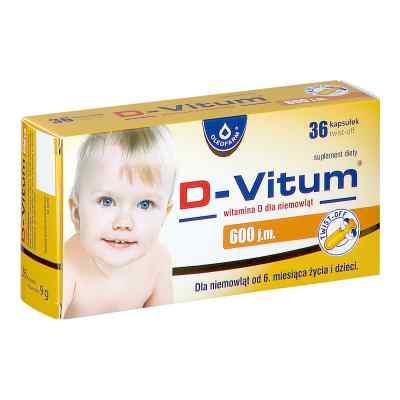 D-Vitum witamina D dla niemowląt 600 j.m. 36  od OLEOFARM SP. Z O.O. PZN 08302223