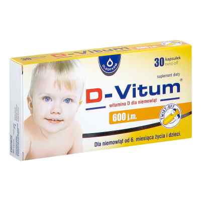 D-Vitum witamina D dla niemowląt 600 j.m. kapsułki