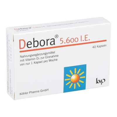 Debora 5.600 I.e. witamina D3, kapsułki 40 szt. od Köhler Pharma GmbH PZN 11049736