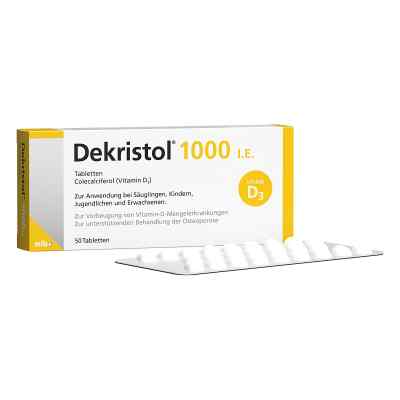 Dekristol witamina D3 1.000 I.e. tabletki 50 szt. od MIBE GmbH Arzneimittel PZN 10068944