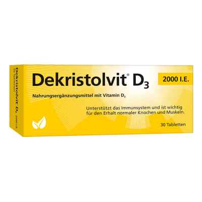 Dekristolvit witamina D3 2.000 I.e. tabletki 30 szt. od Hübner Naturarzneimittel GmbH PZN 10818517