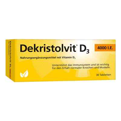Dekristolvit witamina D3 4.000 I.e. tabletki 30 szt. od Hübner Naturarzneimittel GmbH PZN 10818575
