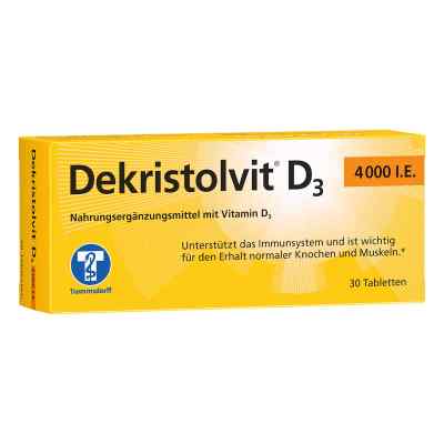Dekristolvit witamina D3 4.000 I.e. tabletki 30 szt. od Trommsdorff GmbH & Co. KG PZN 10818575