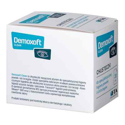 Demoxoft Clean chusteczki do higieny powiek 20  od VERCO PZN 08300398