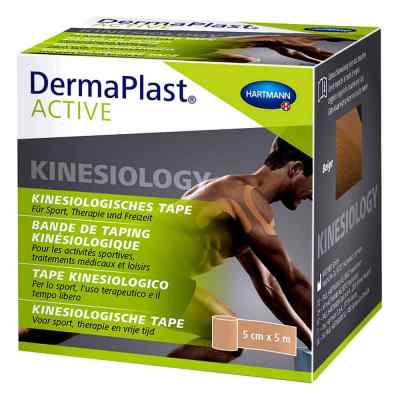 DermaPlast Active Kinesiology Tape 5 cm x 5 m beżowy