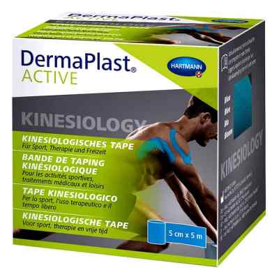 DermaPlast Active Kinesiology Tape 5 cm x 5 m niebieski