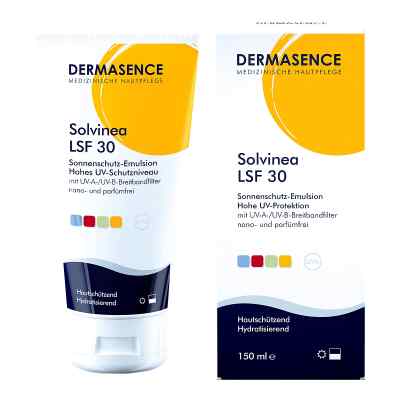 Dermasence Solvinea emulsja przeciwsłoneczna SPF 30 150 ml od P&M COSMETICS GmbH & Co. KG PZN 07522954