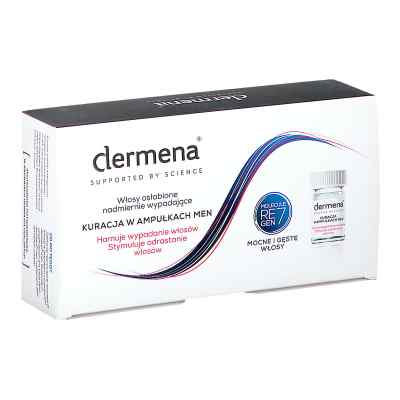 DERMENA MEN Kuracja w ampułkach hamująca wypadanie włosów, dla m