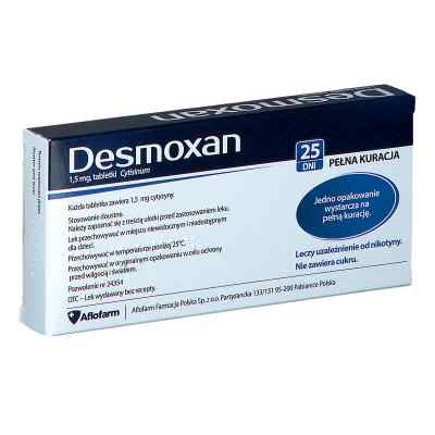 Desmoxan tabletki 1,5 mg 100 tabl. od AFLOFARM FARMACJA POLSKA SP. Z O.O. PZN 08301016