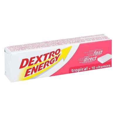 Dextro Energy Tropical + 10 Vitamine w pastylkach 1 szt. od Kyberg Pharma Vertriebs GmbH PZN 02582176