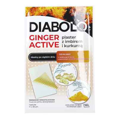 Diabolo Ginger Active Plaster z imbirem i kurkumą 12 x 18 cm