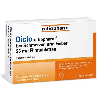 Diclo-ratiopharm 25 mg tabletki 20 szt. od ratiopharm GmbH PZN 14170042