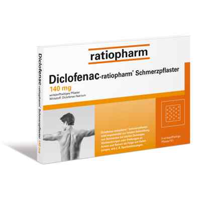 Diclofenac ratiopharm Schmerzpflaster 5 szt. od ratiopharm GmbH PZN 03500921