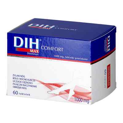 DIH Max Comfort 1000 mg 60 tabl. od PRZEDSIĘBIORSTWO PRODUKCJI FARMACEUTYCZNEJ HASCO-L PZN 08300283