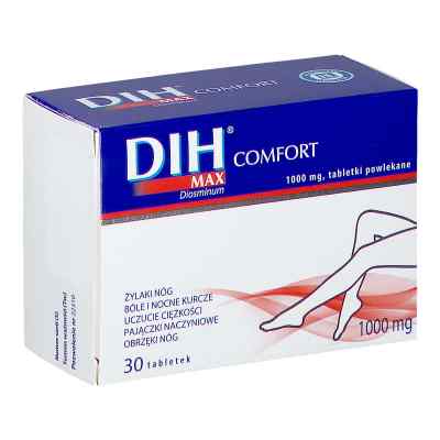 DIH MAX COMFORT 30  od PRZEDSIĘBIORSTWO PRODUKCJI FARMACEUTYCZNEJ HASCO-L PZN 08301508