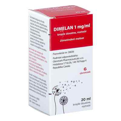 Dimelan, 1 mg/ml, krople doustne, roztwór 1 butelka od MIPHARM SPA PZN 08303668