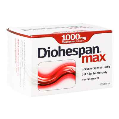 Diohespan Max 1000 mg tabletki 60 od AFLOFARM FABRYKA LEKÓW SP.Z O.O. PZN 08300035