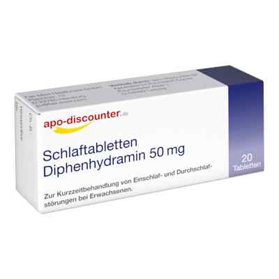 Diphenhydramin apo-discounter 50 mg Tabletten 20 szt. od GIB Pharma GmbH PZN 16152350