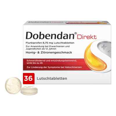 Dobendan Direkt Flurbiprofen 8,75 mg Lutschtabletten  36 szt. od Reckitt Benckiser Deutschland Gm PZN 16503513