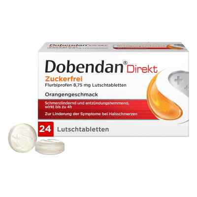 Dobendan Direkt Flurbiprofen 8,75 mg pastylki do ssania 24 szt. od Reckitt Benckiser Deutschland Gm PZN 10326895