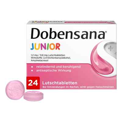 Dobensana Junior 1,2 mg/0,6 mg pastylki do ssania 24 szt. od Reckitt Benckiser Deutschland Gm PZN 11128068