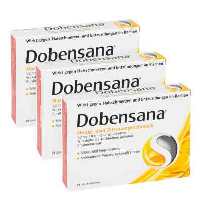 Dobensana tabletki do ssania o smaku miodowo-cytrynowym 3x24 szt. od Reckitt Benckiser Deutschland GmbH PZN 08100120