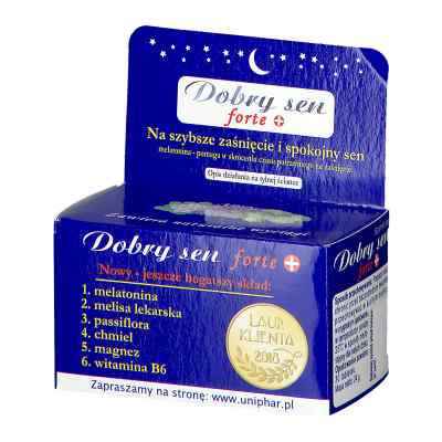 Dobry Sen Forte tabletki 30 tabl. od UNIPHAR SP Z O.O. PZN 08300915