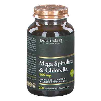 Doctor Life Mega Spirulina & Chlorella tabletki 200  od  PZN 08304627