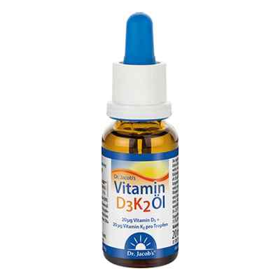 Doktor Jacob witamina D3 + K2 w oleju, krople 20 ml od Dr.Jacobs Medical GmbH PZN 11360196