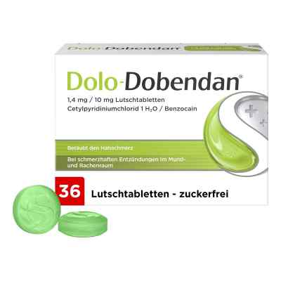 Dolo-Dobendan 1,4 mg/10 mg pastylki do ssania 36 szt. od Reckitt Benckiser Deutschland GmbH PZN 12700079