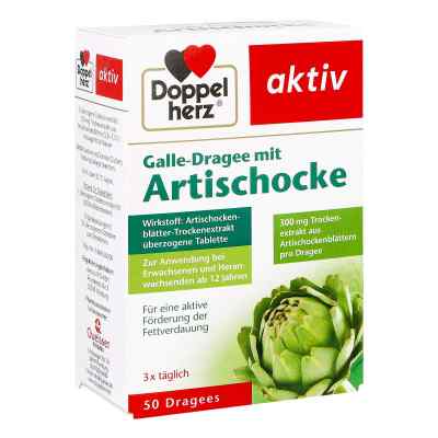 Doppelherz Aktiv drażetki z karczochem 50 szt. od Queisser Pharma GmbH & Co. KG PZN 11277578