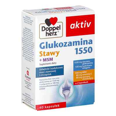 Doppelherz aktiv Glukozamina 1550 Stawy + MSM kapsułki 40  od  PZN 08304759