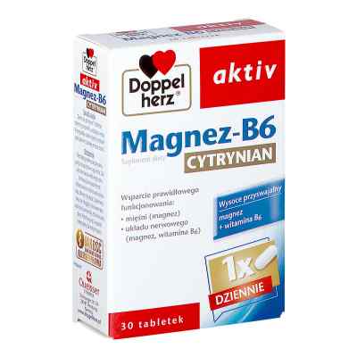 Doppelherz aktiv Magnez-B6 Cytrynian tabletki 30  od QUEISSER PHARMA GMBH & CO. PZN 08302280