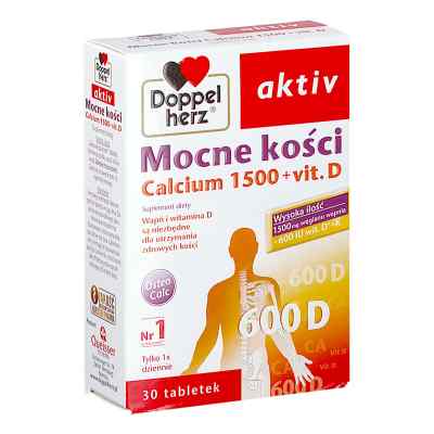 Doppelherz aktiv Mocne kości Calcium 1500+Vit.D3 tabletki 30  od QUEISSER PHARMA GMBH & CO. PZN 08303690