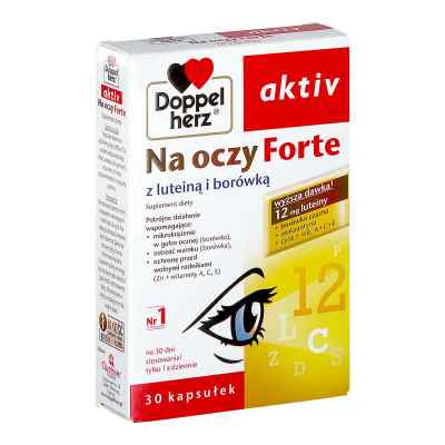 Doppelherz aktiv Na oczy Forte kapsułki 30  od QUEISSER PHARMA GMBH & CO. PZN 08302748