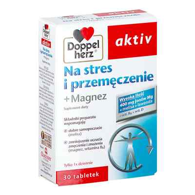 Doppelherz aktiv Na stres i przemęczenie + Magnez tabletki 30  od QUEISSER PHARMA GMBH & CO. PZN 08303744