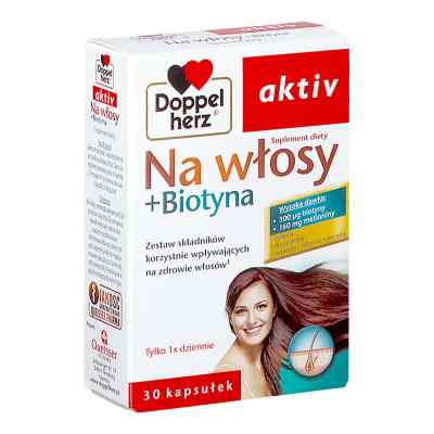 Doppelherz aktiv Na włosy + Biotyna kapsułki 30  od QUEISSER PHARMA GMBH & CO. PZN 08303695