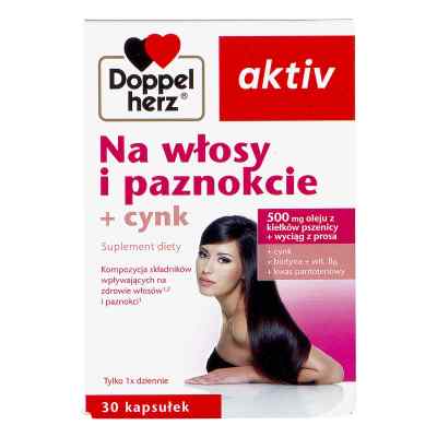 Doppelherz Aktiv Na Włosy i paznokcie + Cynk