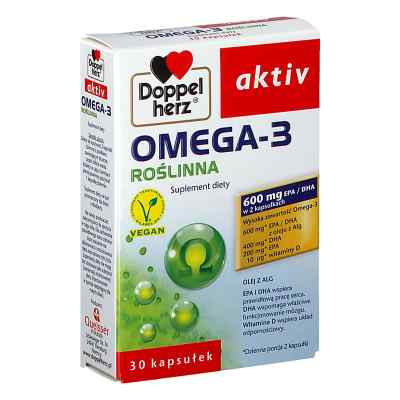 Doppelherz aktiv Omega-3 kapsułki roślinne 30  od QUEISSER PHARMA GMBH & CO. PZN 08303679