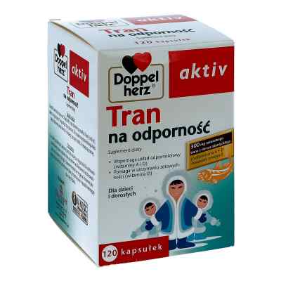 Doppelherz aktiv Tran na odporność kapsułki 120  od QUEISSER PHARMA GMBH & CO. PZN 08300580