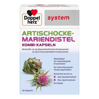 Doppelherz Artischocke-mariendistel system kapsułki 60 szt. od Queisser Pharma GmbH & Co. KG PZN 13906297