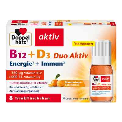 Doppelherz B12+d3 Duo Aktiv Trinkampullen 8 szt. od Queisser Pharma GmbH & Co. KG PZN 17987051