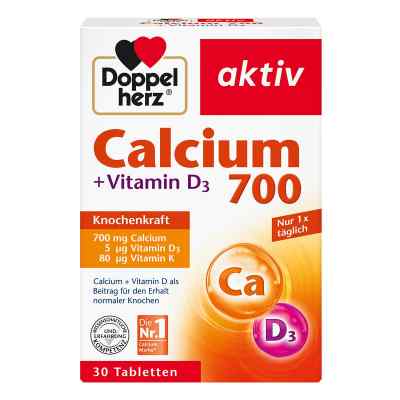 Doppelherz Calcium 700+vitamin D3 tabletki 30 szt. od Queisser Pharma GmbH & Co. KG PZN 11346368